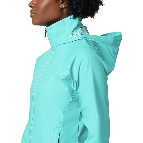 Columbia Women's  Switchback Waterproof Packable Rain Jacket, Miami, XS - Picture 4 of 6